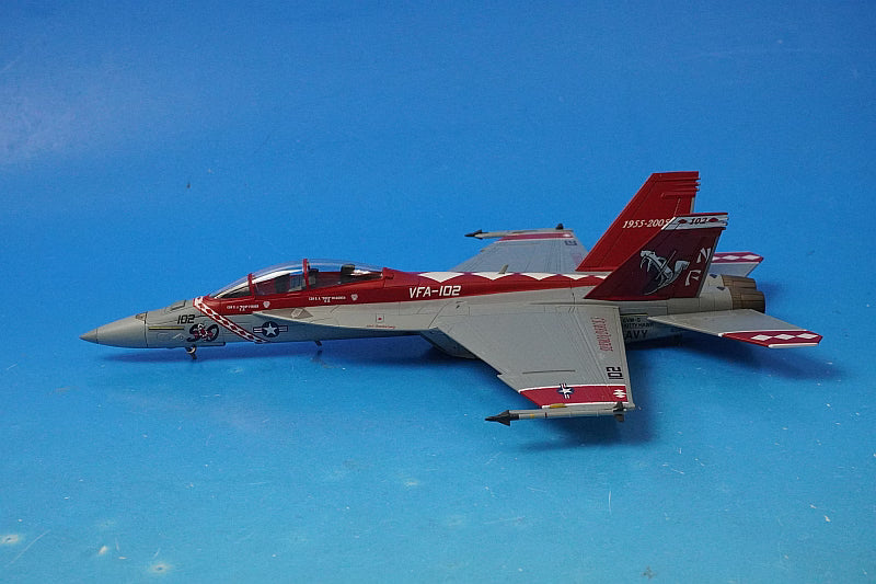 1:72 F/A-18F (two-seat version), U.S. Navy Strike Fighter Squadron 102, Diamondbacks, 50th Anniversary of Squadron Establishment, Atsugi Air Base, NF102/#165882 HA5132 Hobby Master airplane model