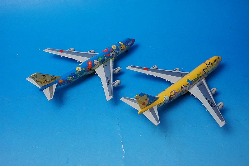 1:500 B747-400 ANA Ohana Jumbo & Pikachu Jumbo JA8956 JA8957 NHS52001 ANA airplane model