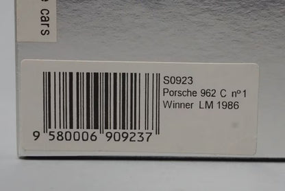 1:43 SPARK S0923 Porsche 962C LM Le Mans winner 1986 #1