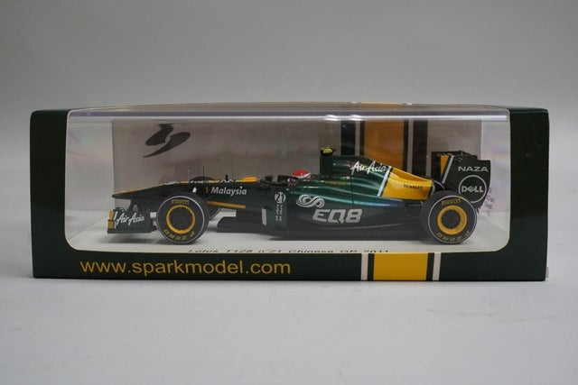 1:43 SPARK S3021 Lotus T128 Chinese GP 2011#21 J.Trulli model cars