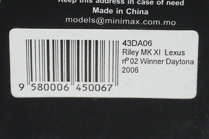 1:43 SPARK 43DA06 Riley MK XI Lexus Daytona 24h Winner 2006 #02