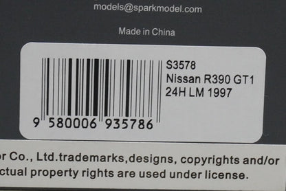 1:43 SPARK S3578 Nissan R390 GT1 Le Mans 24H 1997 #22 model car