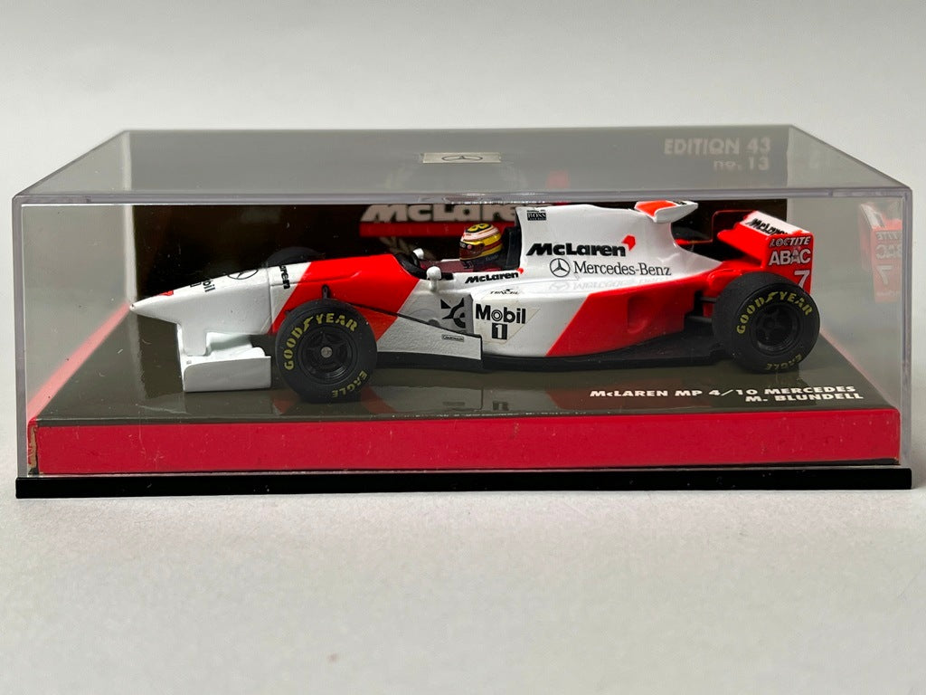 1:43 MINICHAMPS 530954317 McLaren MP4/10 Mercedes #7 M. Brundle model car