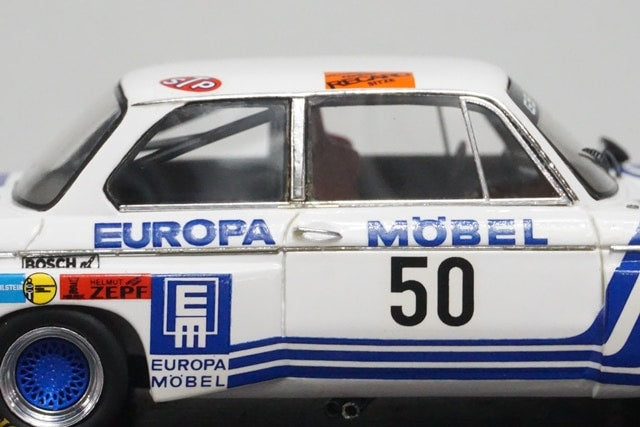 1:43 SPARK SG039 BMW 2002 Hockenheim Winner 1974 #50 J. Obermoser model car