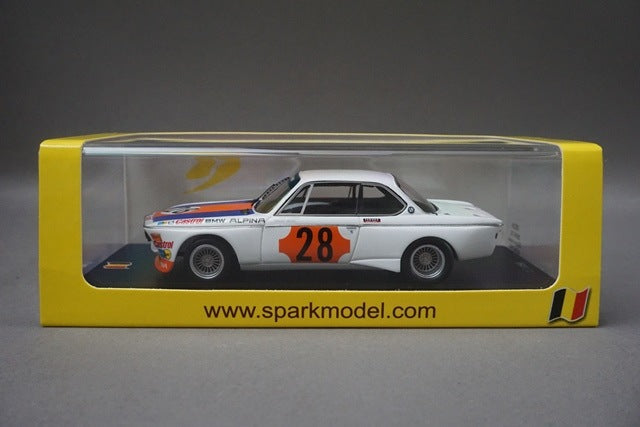 1:43 SPARK SB226 BMW CSL coupes de SPA Winner N.Lauda 1973 #28