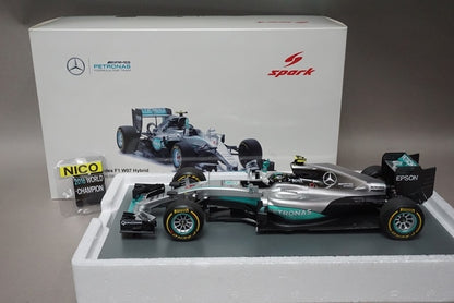 1:18 SPARK 18S250 Mercedes F1 W07 Hybrid Abu Dhabi GP Nico Rosberg 2016 #6