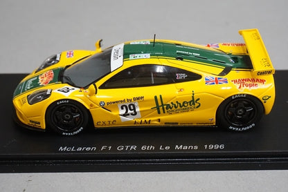 1:43 Spark S4404 McLaren F1 GTR Le Mans 6th Place 1996 #29 model car