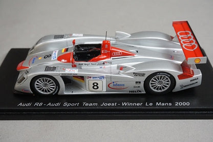 1:43 SPARK 43LM00 Audi R8 Audi Sport Team Joest Le Mans winner 2000 #8 model car