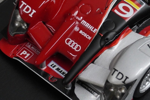 1:43 SPARK 43LM10 Audi R15 Plus TDI Sport North American Le Mans 2010 #9 model car