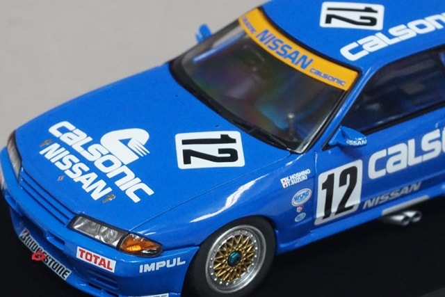 1:43 HPI 8023 Nissan CALSONIC Skyline JTC 1990 #12 Debut Victory