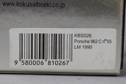 1:43 SPARK KBS026 Porsche 962 C Le Mans 1990 #55 model car