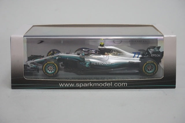 1:43 SPARK S6053 Mercedes AMG Petronas W09 EQ China GP 2018 #77 V.Bottas