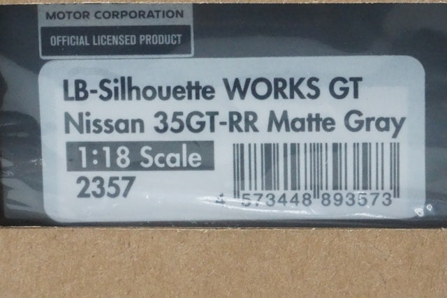 1:18 ignition model IG2357 Nissan LB-Silhouette WORKS GT Nissan 35GT-RR Matte Gray