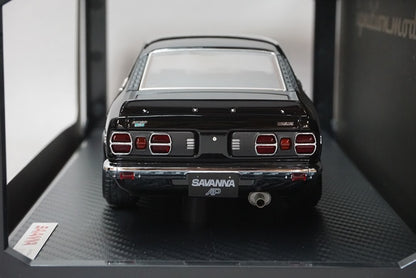 1:18 ignition model IG0701 Mazda Savanna S124A Black Watanabe-Wheel