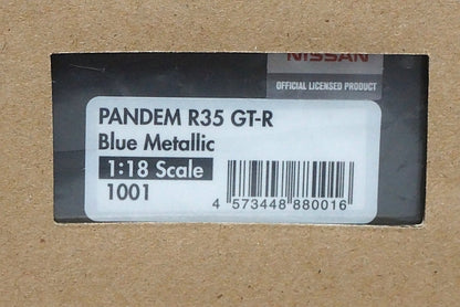 1:18 ignition model IG1001 PANDEM R35 GT-R Blue Metallic