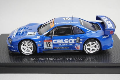 1:43 EBBRO P412 CALSONIC Skyline JGTC 2003 #12 model car