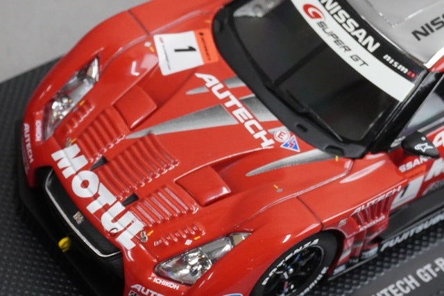 1:43 EBBRO P411 Motul Autech GT-R SGT Super GT500 Rd.7 Fuji 2009 #1 Red / Silver