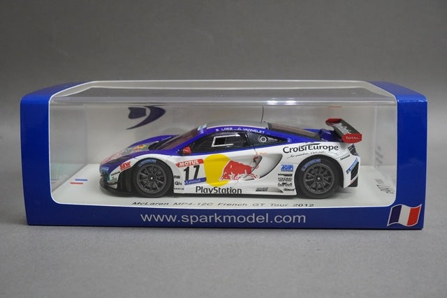 1:43 SPARK SF067 McLaren MP4-12C French GT Tour 2012 #17 model car