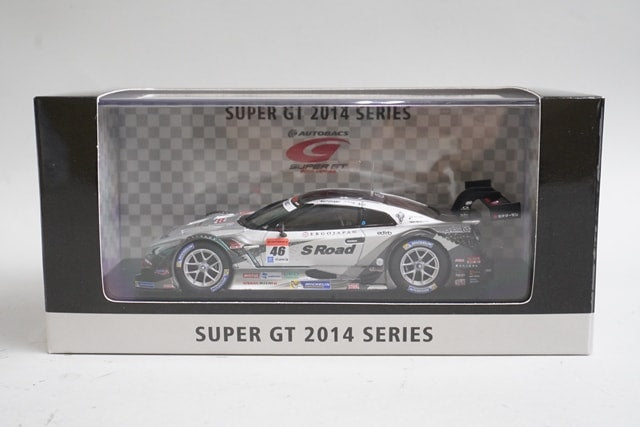 1:43 EBBRO 45102 S Road Mora GT-R Super GT500 2014 Lowdown Force #46 model car
