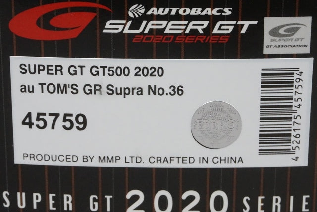 1:43 EBBRO 45759 Toyota au TOM'S GR Supra Super GT500 2020 #36