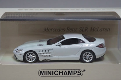 1:43 MINICHAMPS 436033020 Mercedes-Benz SLR McLaren 2004 Linea Bianco No.3