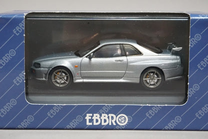 1:43 EBBRO 43058 Nissan Skyline GT-R V-SPEC 1999 Dark Silver