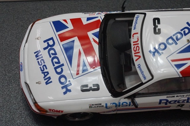 1:43 HPI 8608 Nissan Leabook Skyline GT-R JTC Tsukuba 1991 #3 model car