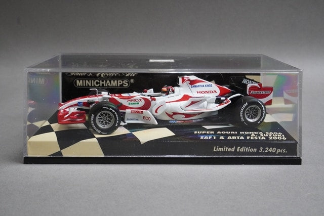 1:43 MINICHAMPS 400060224 Super Honda SA06 SAF1 & ARTA FESTA '6 #1 Aguri Suzuki