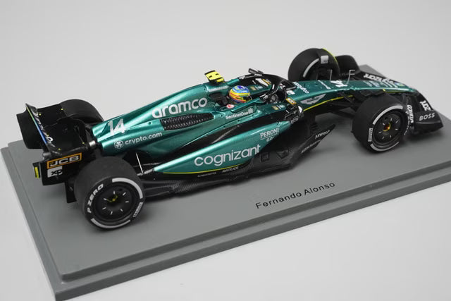 1:43 SPARK S8575 Aston Martin AMR23 Aramco Cognizant F1 Team Bahrain GP 3rd 2023 #14 Fernando Alonso