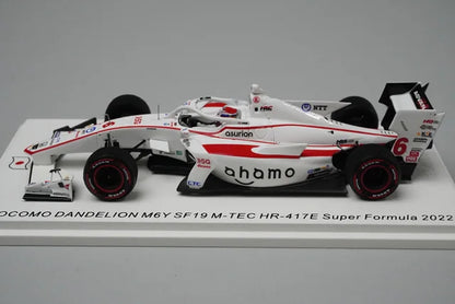 1:43 Spark SJ115 Honda Docomo Dandelion M6Y SF19 M-TEC HR-417E Super Formula 2022 #6 Hiroki Otsu