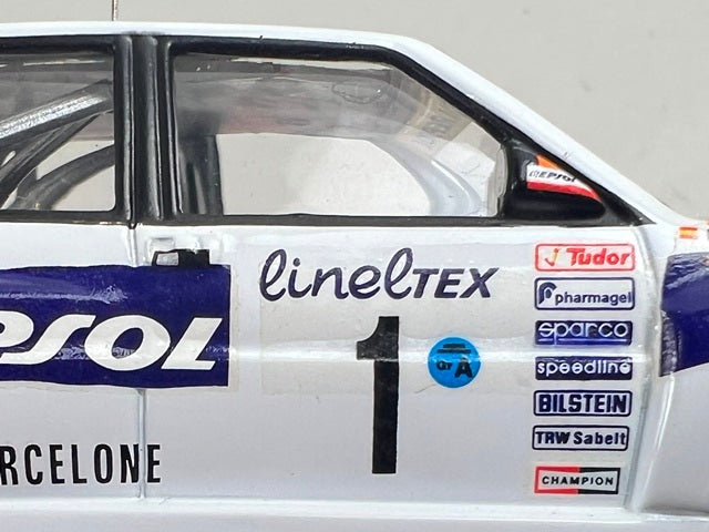 1:43 ixo RAC070 Lancia Delta Integrale 16V Monte Carlo Rally 1993 #1 C. Sainz L. Moya model car