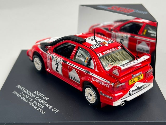 1:43 VITESSE SKM144 Mitsubishi Carisma GT SAFARI Rally Kenya 2000 #2 F. Loic S. Smeets model car
