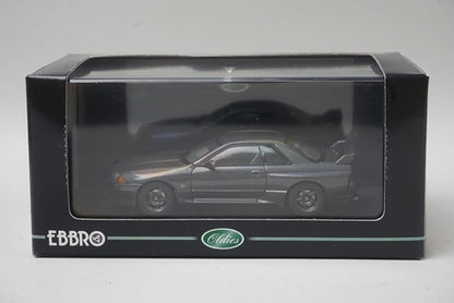 1:43 EBBRO 44131 Nissan Skyline GT-R Nismo R32 1990 Gun Gray model car