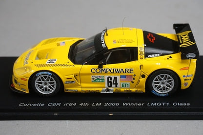 1:43 Spark S0174 Corvette C6R 4th LMGT1 Class Le Mans 2006 #64 model car