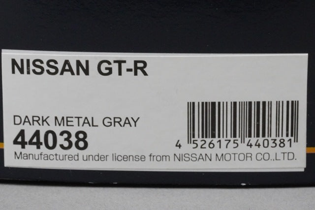 1:43 EBBRO 44038 Nissan GT-R 2007 Dark Metal Grey model car