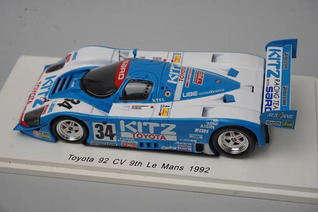 1:43 Spark S2367 Toyota 92CV Le Mans 9th 1992 #34 R. Ratzenberger / E. Elige / E. Irvine