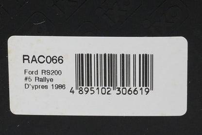1:43 ixo RAC066 Ford RS200 #5 Ypres Rally 1986 R.Droogmans R.Joosten model car