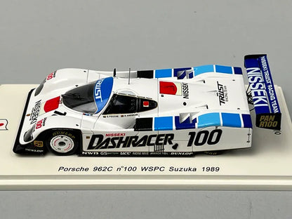 1:43 Spark SJ025 Porsche 962C WSPC Suzuka 1989 #100 G.Fouche S.Andsker model car