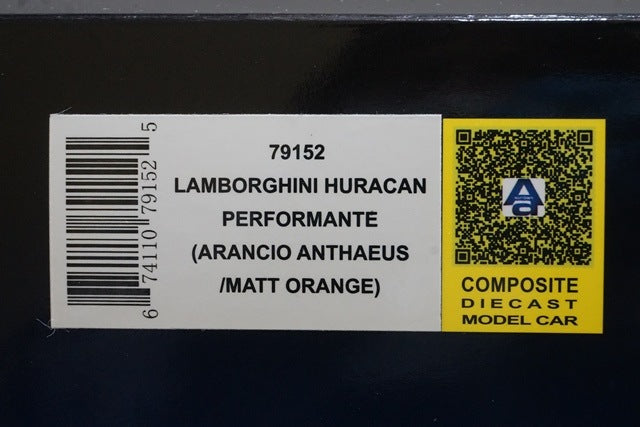1:18 AUTOart 79152 Lamborghini Huracan Performante Matte Orange model car