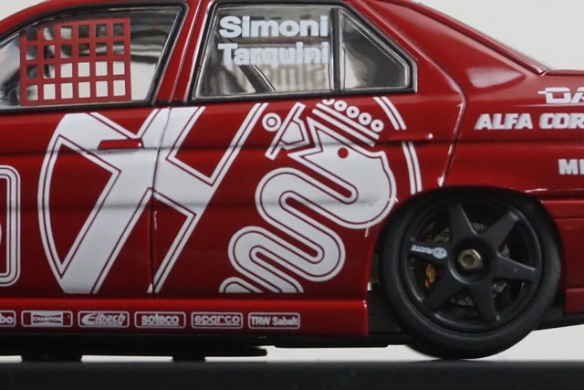 1:43 HPI 8126 Alfa Romeo 155 TS Silverstone BTCC Presentation 1994 #155