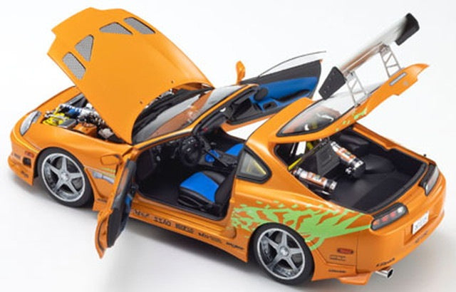 KS08975FF KYOSHO 1:18 Toyota Supra Turbo 1994 "Fast & Furious" (Orange Pearl)
