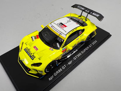 1:43 Spark SGT173 Toyota apr GR86 GT300 Super GT 2024 #30 Hiroaki Nagai / Toshihito Kobayashi / Manabu Orido