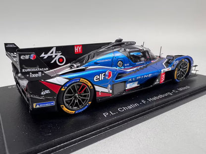 1:43 Spark S9264 Alpine A424 ALPINE ENDURANCE TEAM 9th Le Mans 24H 2025 #35 P. Chatin - F. Habsburg - C. Milesi