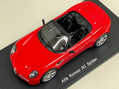 1:43 Spark S0397 Alfa Romeo 8C Spider Prototype 2005 Red