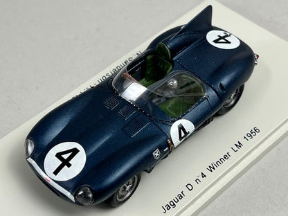 1:43 Spark 43LM56 Jaguar D Le Mans 24H 1956 Winner #4 N. Sanderson / R. Flockhart