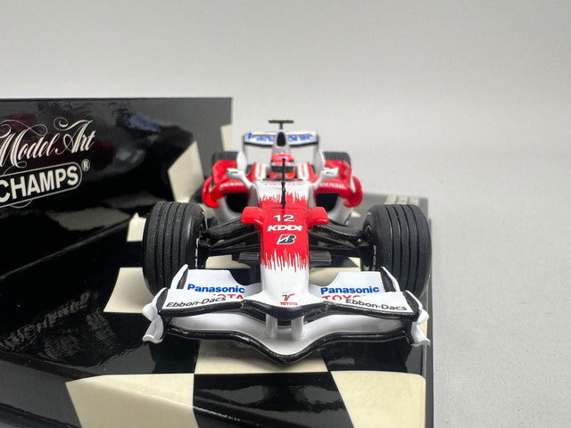 1:43 MINICHAMPS 400080082 Panasonic Toyota Racing Show Car 2008 #12 T. Glock