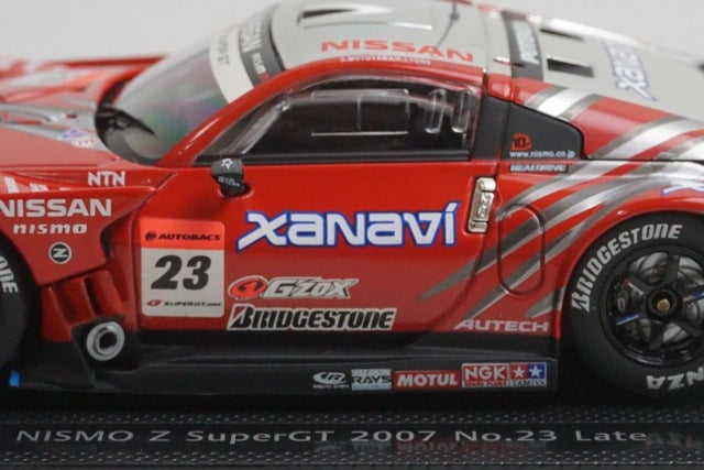 1:43 EBBRO 43957 Nissan Xanavi Nismo Z Super GT500 2007 Late Model #23 model car
