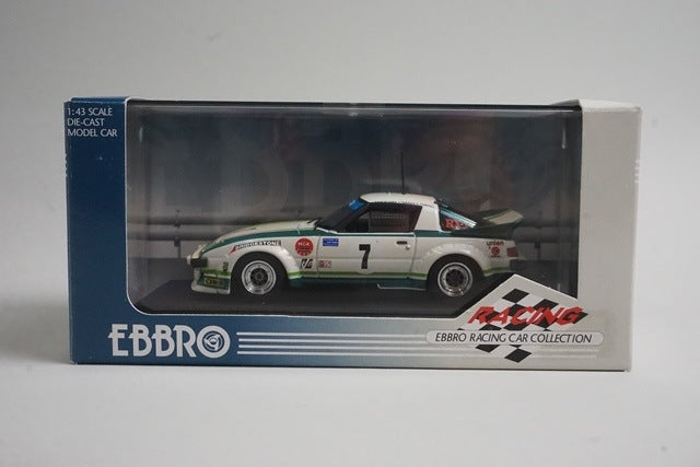 1:43 EBBRO 43238 Mazda Savanna RX-7 Daytona 24H Racing 1979 #7 model car