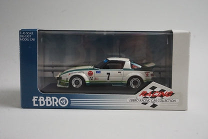 1:43 EBBRO 43238 Mazda Savanna RX-7 Daytona 24H Racing 1979 #7 model car