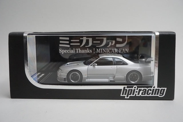 1:43 HPI 8166 Nissan Nismo GT-R Le Mans Silver, Custom Order for Miniature Car Fans model car